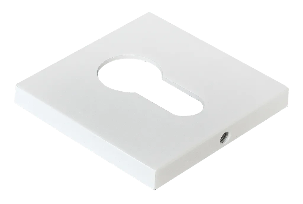 MH-KH-S6 W, накладка на ключевой цилиндр, на квадратной розетке 6 мм, цвет - белый фото