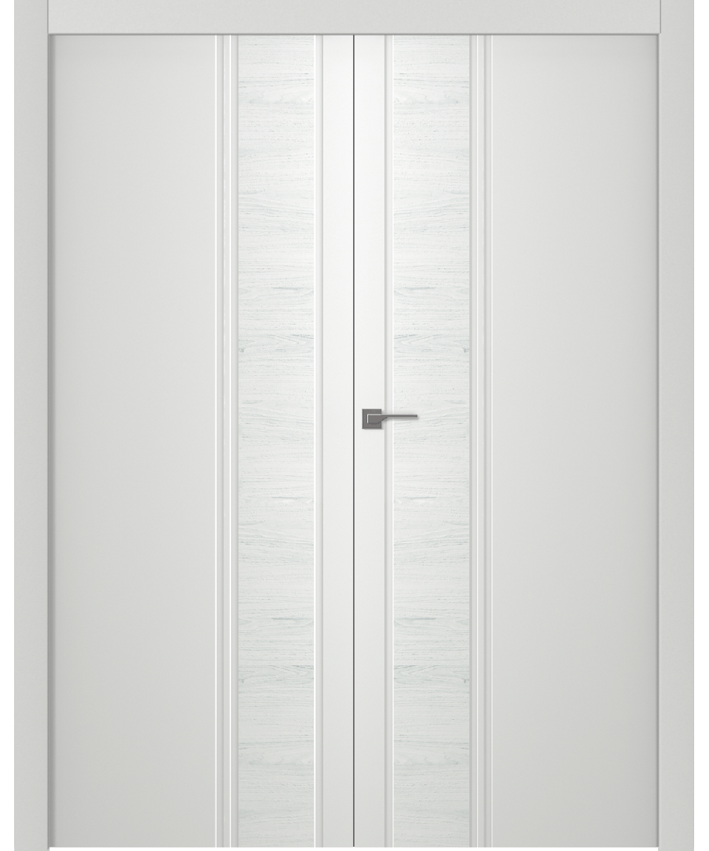 Дверное Полотно Пвдгщ "Твинвуд 1" Эмаль Белый 2,0-0,7 Smart Core Распашная двойная
