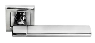 MH-21 SC/CP-S, ручка дверная "Agbar", на квадратной накладке, цвет - мат.хром/хром фото