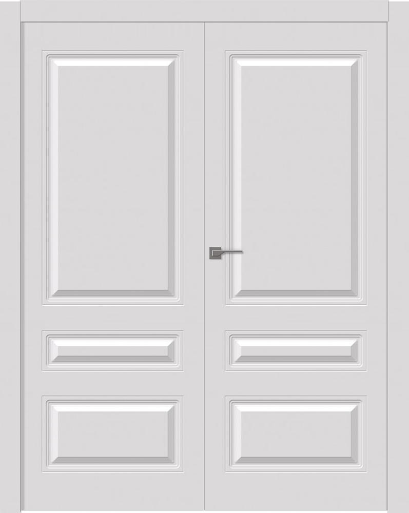 Дверное Полотно Пвдгщ "Роялти" Эмаль Белый 2,0-0,8 Распашная двойная