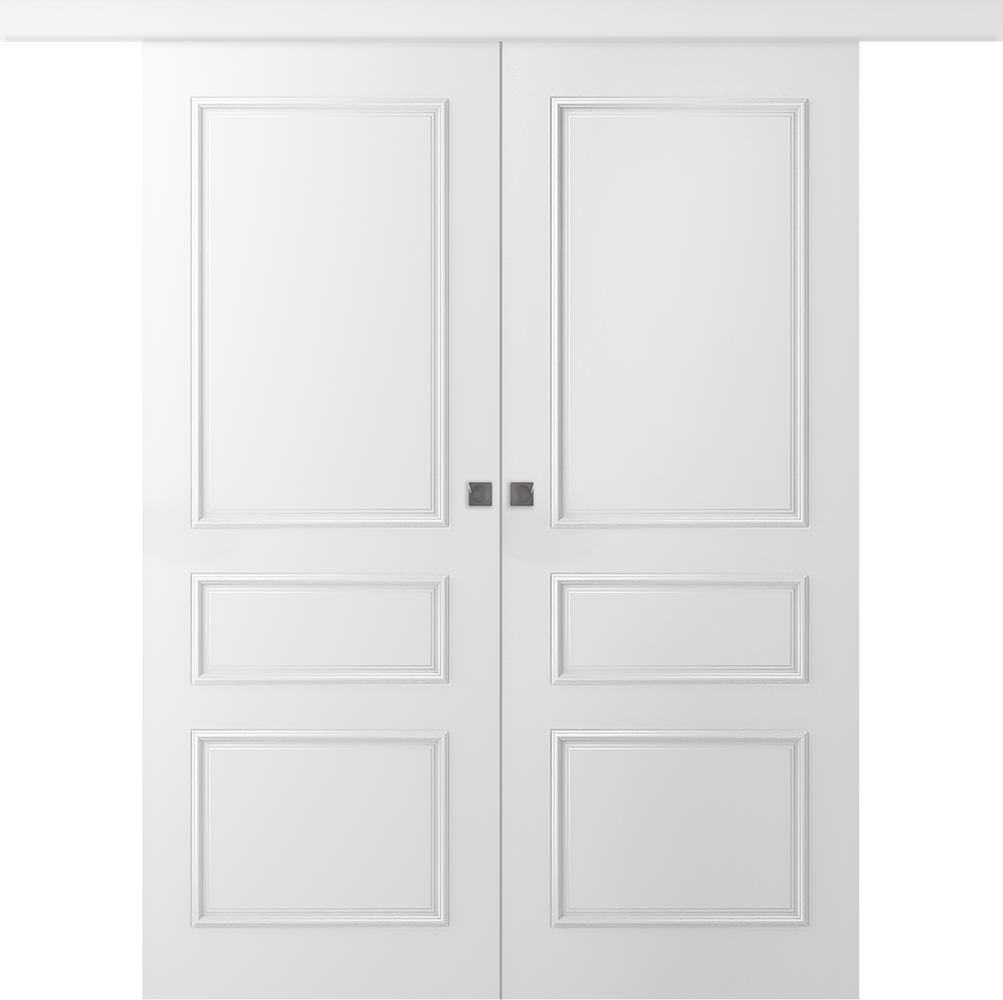 Дверное Полотно Пвдгщ "Ламира 3" Эмаль Белый 2,0-0,8 Smart Core Купе двойное