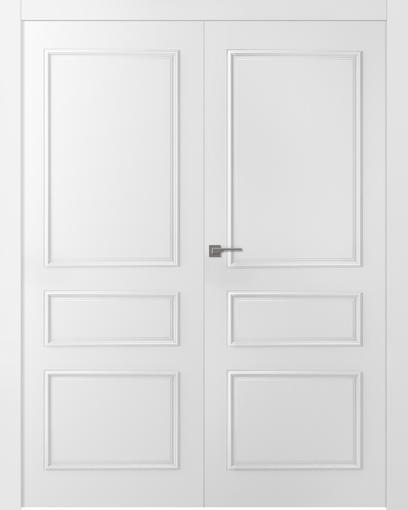 Дверное Полотно Пвдгщ "Ламира 3" Эмаль Белый 2,0-0,8 Smart Core Распашная двойная