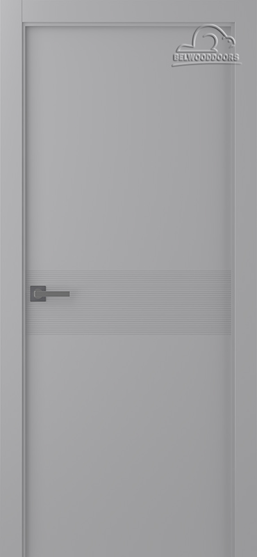 Дверное Полотно Пвдгщ "Ивент 2" Эмаль Светло - Серый 2,0-0,6 Smart Core Распашная