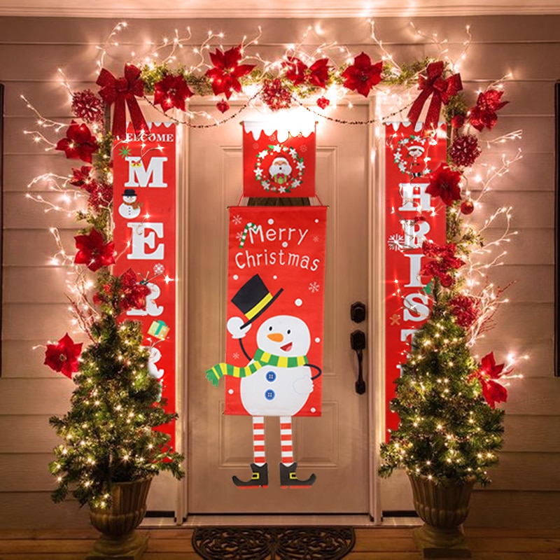 30 идей, как украсить входную дверь к Новому году