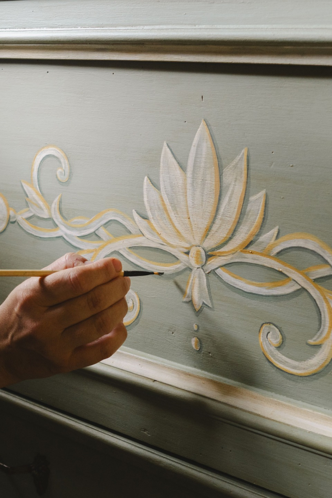 художественная роспись двери