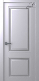 Дверное Полотно Пвдчф "Аурум 2" Эмаль Светло - Серый 2,0-0,8 Со Стеклом Сатин Двусторонний Каленый
