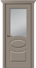 Дв.полотно Пвдощ "Элина" Эмаль Мокко 2,0-0,7 Мателюкс Белый Витраж Рис39 Распашная