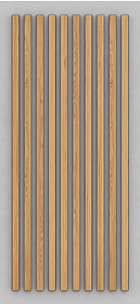 Добор Тип Баффле 40X33 С Пазом И Монтажным Бруском Дуб Нат L=2,78 М