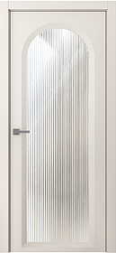 Дв.полотно Пвдощ "Аргентум 1E" Эмаль Жемчуг 2,0-0,7 Прозрачное Волна Каленое Распашная