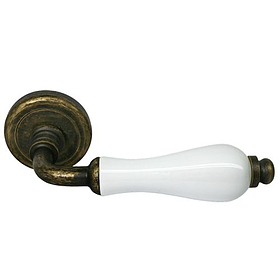 CC-3 OBA/CHAMP, ручка дверная "CERAMICA", цвет - античная бронза/шампань фото