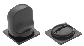 LUX-WC-SM NERO, завертка сантехническая, квадратная невидимая, цвет - черный фото