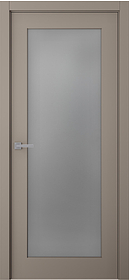 Дв.полотно Пвдощ "Стелла 1" Эмаль Мокко 2,0-0,9 Мателюкс Белый Каленый Распашная