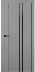 Флекс 1 Молдинг Чёрный Эмаль светло-серый фото