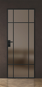 Дв.полотно Пвдгщ "Спейс Апр 7" Black 2,0-0,9 Мателюкс Бронза Каленый Распашная