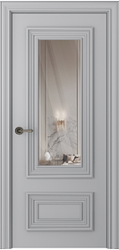 Дв.полотно Пвдгщ "Палаццо 2" Эмаль Пепельный 2,0-0,6 Smartcore С Зеркалом Распашная