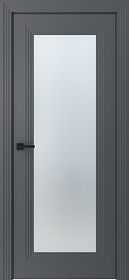 Дв.полотно Пвдощ "Левел 1" Эмаль Графит 2,0-0,6 Мателюкс Белый Каленый Распашная