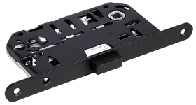 IM L B, защелка магнитная под цилиндр с ответ. планкой W7, цвет - черный фото