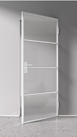 Дв.полотно Пвдоф "Спейс Апр 3" White 2,0-0,6 Мателюкс Белый Каленый Распашная