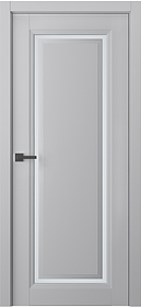 Дв.полотно Пвдчф "Аурум 1" Эмаль Пепельный Нест (L=До 2,4) Мателюкс Белый Каленый Распашная