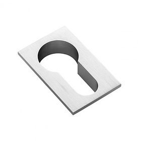 LUX-KH-SM CSA, накладка на евроцилиндр, квадратная невидимая, цвет - мат. хром фото