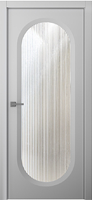 Дв.полотно Пвдощ "Аргентум 1B" Эмаль Пепельный 2,0-0,8 Прозрачное Волна Каленое Распашная