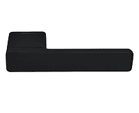 MH-63-S50 BL, ручка дверная NEW ENGLAND на скрытой прямоугольной розетке с фиксатором, цвет - черный фото