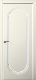 Дв.полотно Пвдчщ "Аргентум 1D" Эмаль Шампань 2,0-0,7 Мателюск Белый Каленый Распашная