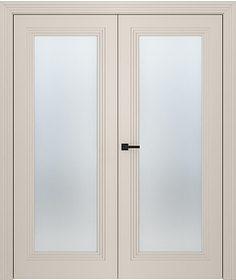 Дв.полотно Пвдощ "Левел 1" Эмаль Жемчуг 2,0-0,7 Мателюкс Белый Каленый Распашная двойная