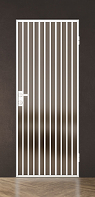 Дв.полотно Пвдгщ "Спейс Апр 10" White 2,0-0,9 Мателюкс Бронза Каленый Распашная