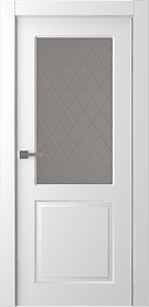 Дв.полотно Пвдощ "Alta" Эмаль Белый 2,0-0,9 Smartcore Мателюкс Белый Витраж Рис39 Распашная