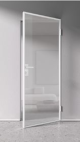 Дв.полотно Пвдоф "Спейс Апр 1" White 2,0-0,7 Прозрачное Каленое Распашная