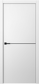 Дв.полотно Пвдгщ "Avesta 1H" Эмаль Белый 2,0-0,9 Smartcore С Молдингом Чёрный Распашная