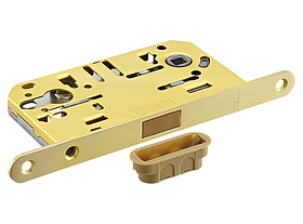 M1885 MSG, защелка магнитная под цилиндр, цвет - мат. сатинированное золото фото