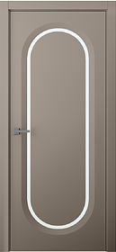 Дв.полотно Пвдчщ "Аргентум 1D" Эмаль Мокко 2,0-0,7 Мателюск Белый Каленый Распашная