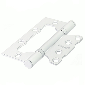 RFH-100*75*2,5 W, петля стальная без врезки, цвет - белый фото