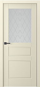 Дв.полотно Пвдощ "Инари" Эмаль Шампань 2,0-0,9 Мателюкс Белый Витраж Рис39 Распашная