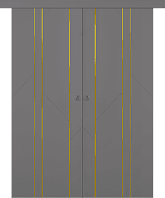 Флекс 1 Молдинг Золото Эмаль графит Купе двойное фото