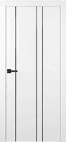 Флекс 1 Молдинг Чёрный Эмаль белый фото