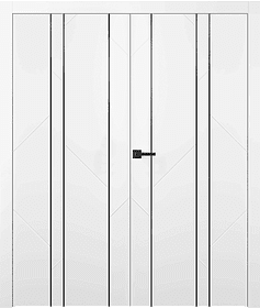 Флекс 1 Молдинг Чёрный Эмаль белый Двойная фото