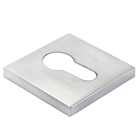 MH-KH-S6 SC NEW, накладка на ключевой цилиндр, на квадратной розетке 6 мм, цвет - мат.хром фото