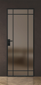 Дв.полотно Пвдгщ "Спейс Апр 8" Black 2,0-0,9 Мателюкс Бронза Каленый Распашная