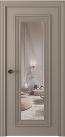 Дв.полотно Пвдгщ "Палаццо 1" Эмаль Мокко Нест (L=До 2,4) Smartcore С Зеркалом Распашная
