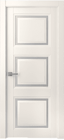 Дв.полотно Пвдчф "Аурум 3" Эмаль Жемчуг 2,0-0,8 Мателюкс Белый Каленый Распашная