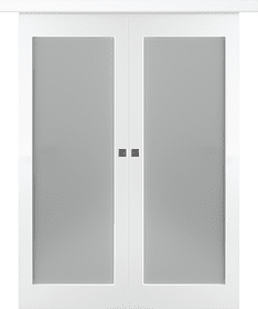 Дв.полотно Пвдощ "Кремона 1" Эмаль Белый 2,0-0,9 Мателюкс Белый Каленый Купе двойное