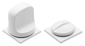 LUX-WC-SM BIA, завертка сантехническая, квадратная невидимая, цвет - белый фото