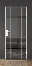 Дв.полотно Пвдгщ "Спейс Апр 7" White 2,0-0,6 Грей Каленый Комп 2 С Фурн №33/2 White В Ящике-Упаковке Распашная