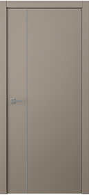 Дв.полотно Пвдгщ "Avesta 1V" Эмаль Мокко 2,0-0,7 Smartcore С Молдингом Хром Распашная