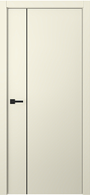 Дв.полотно Пвдгщ "Avesta 1V" Эмаль Шампань 2,0-0,6 Smartcore С Молдингом Чёрный Распашная