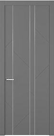 Дв.полотно Пвдгщ "Флекс 1" Эмаль Графит 2,0-0,7 Smartcore С Молдингом Хром Распашная