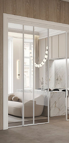 Перегородка Спейс Ап 1 Белая фото Перегородка Спейс Ап 1 Белая фото